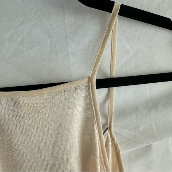 Anthropologie | Akemi + Kin Crossroads Cream Lace Black Fringe Tank Top Size M - Picture 11 of 14